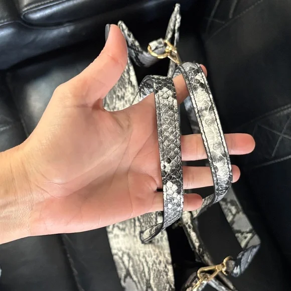 Jason Wu EUC Snakeskin Pattern Women's Bag - Black and Gray - Picture 9 of 13